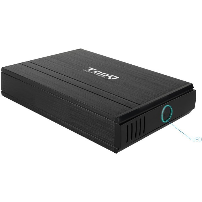 Tooq TQE-3520B Caja Externa para HDD 3.5 IDE/SATA USB 2.0 Negra